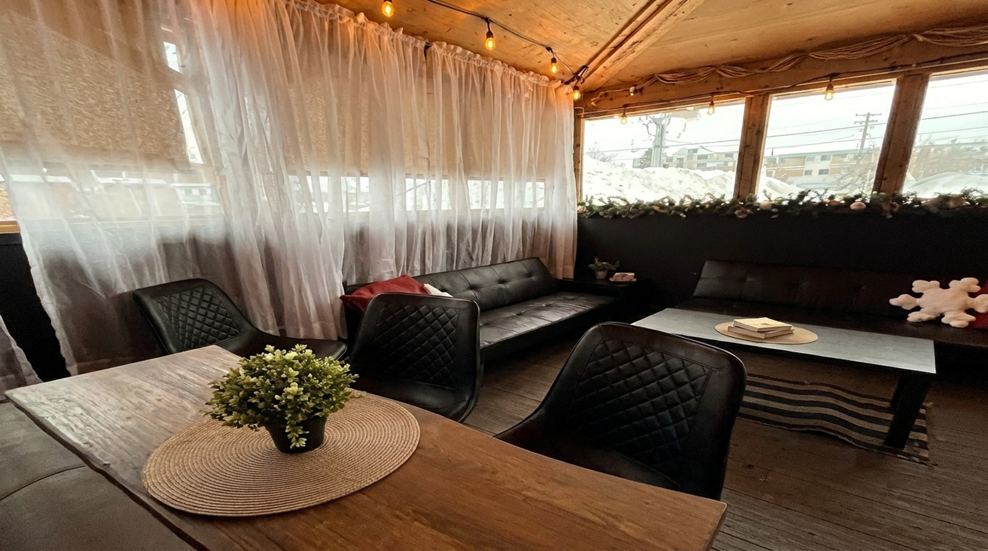 Sitting in the lounge