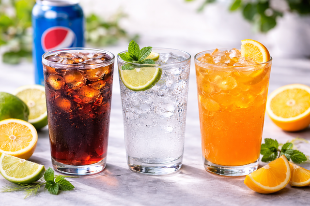 Sodas & Soft Drinks.